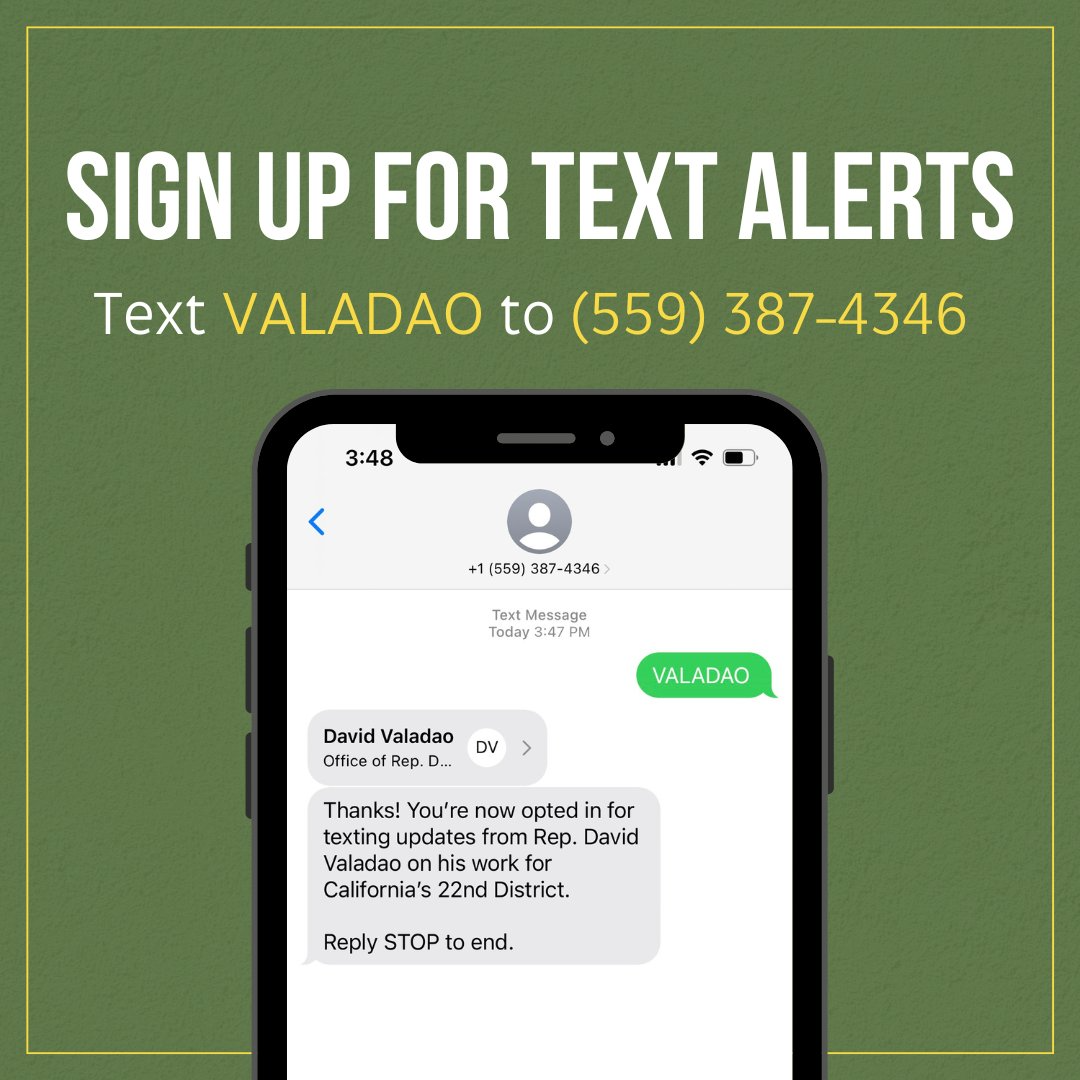 Sign Up for Text Alerts Today!