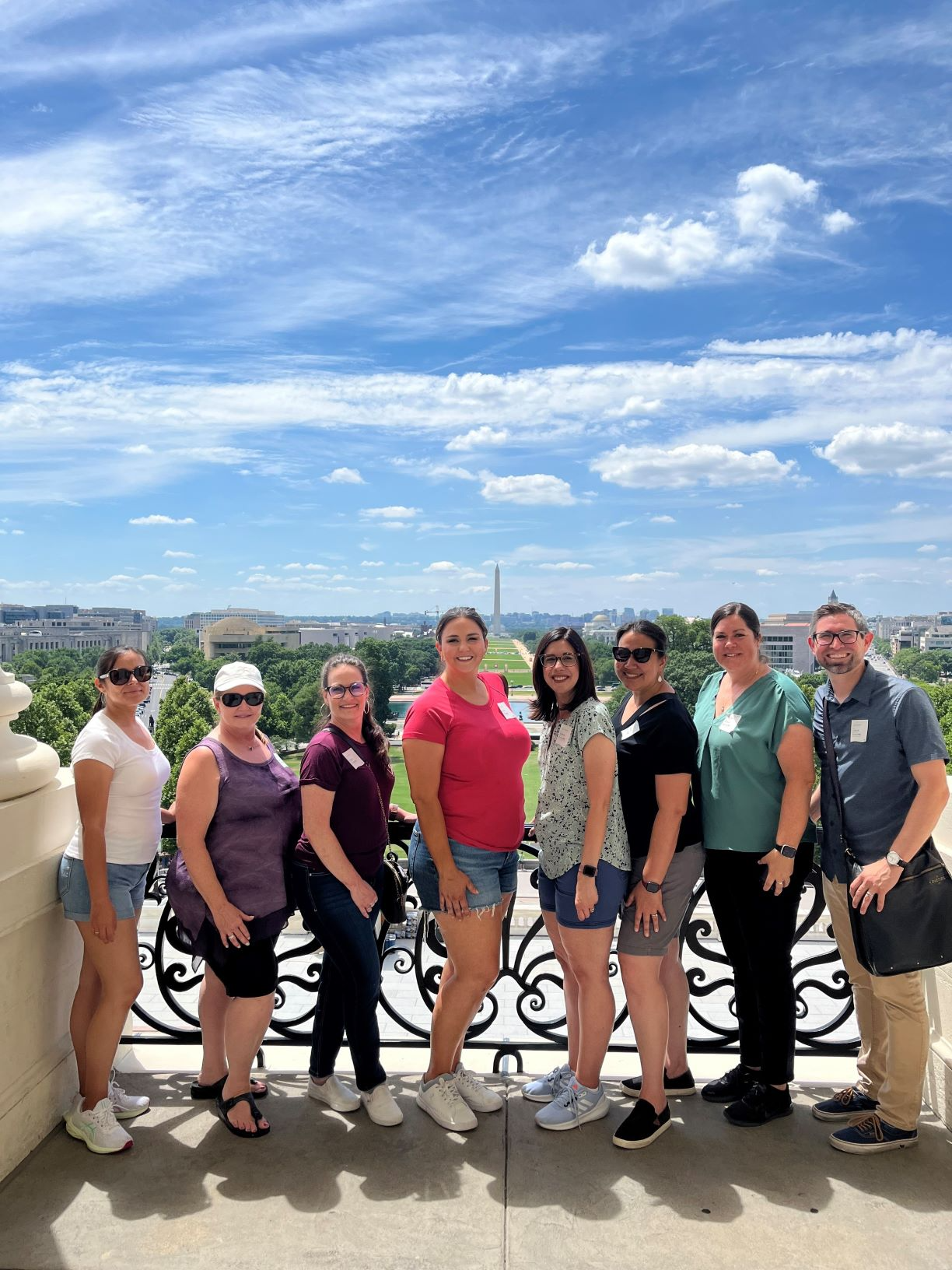 Constituents receiving a tour of the U.S. Capitol