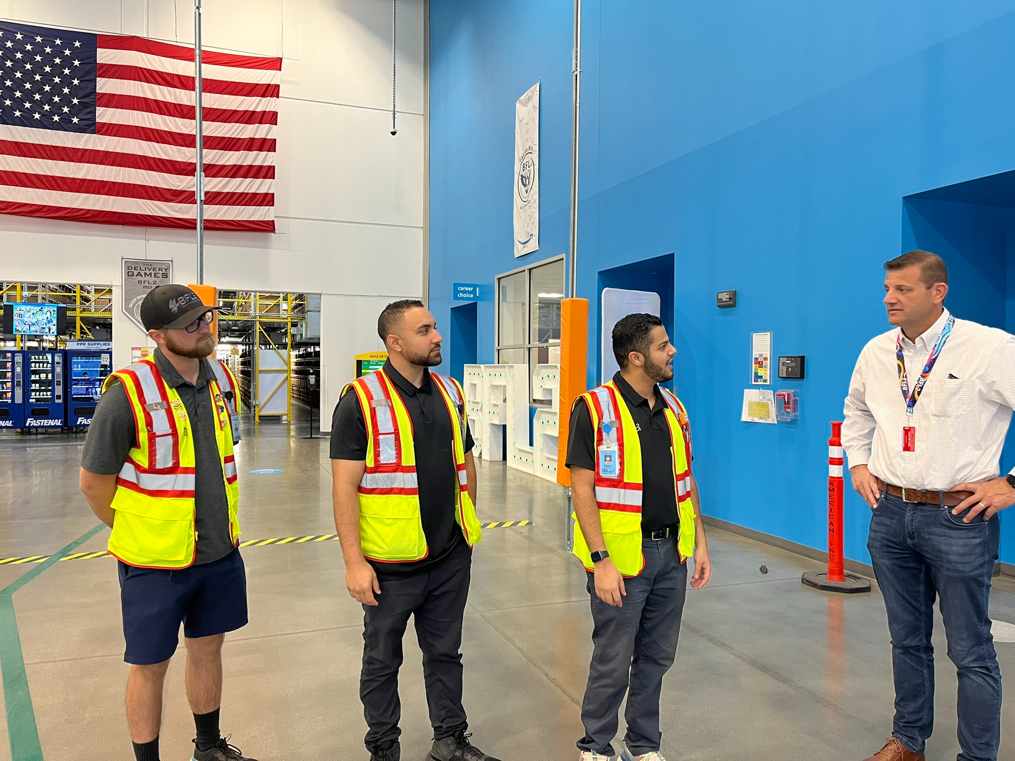 Rep. Valadao Touring amazon Fulfillment Facility