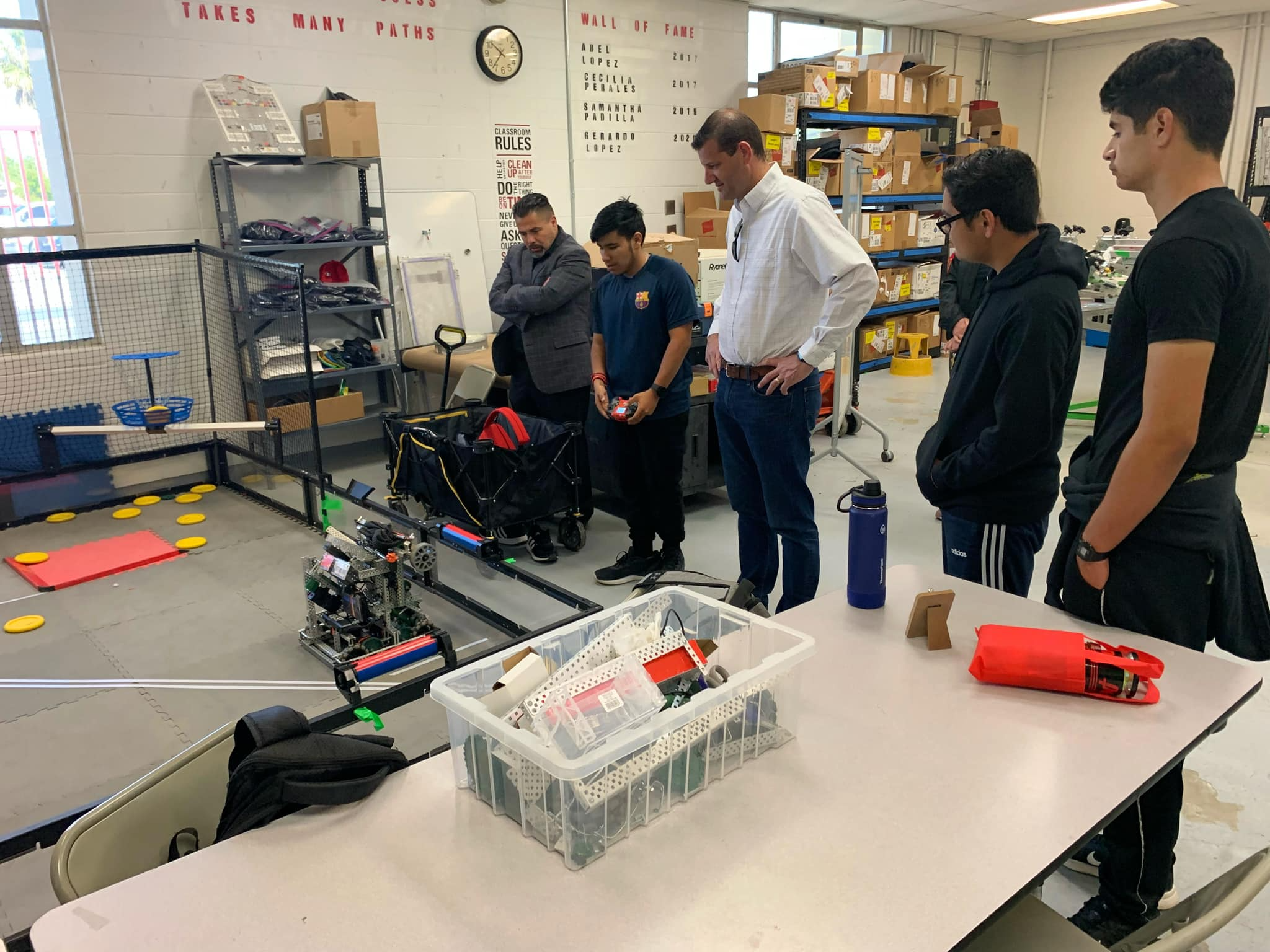 Rep. Valadao meets with McFarland High School VEX Robotics team