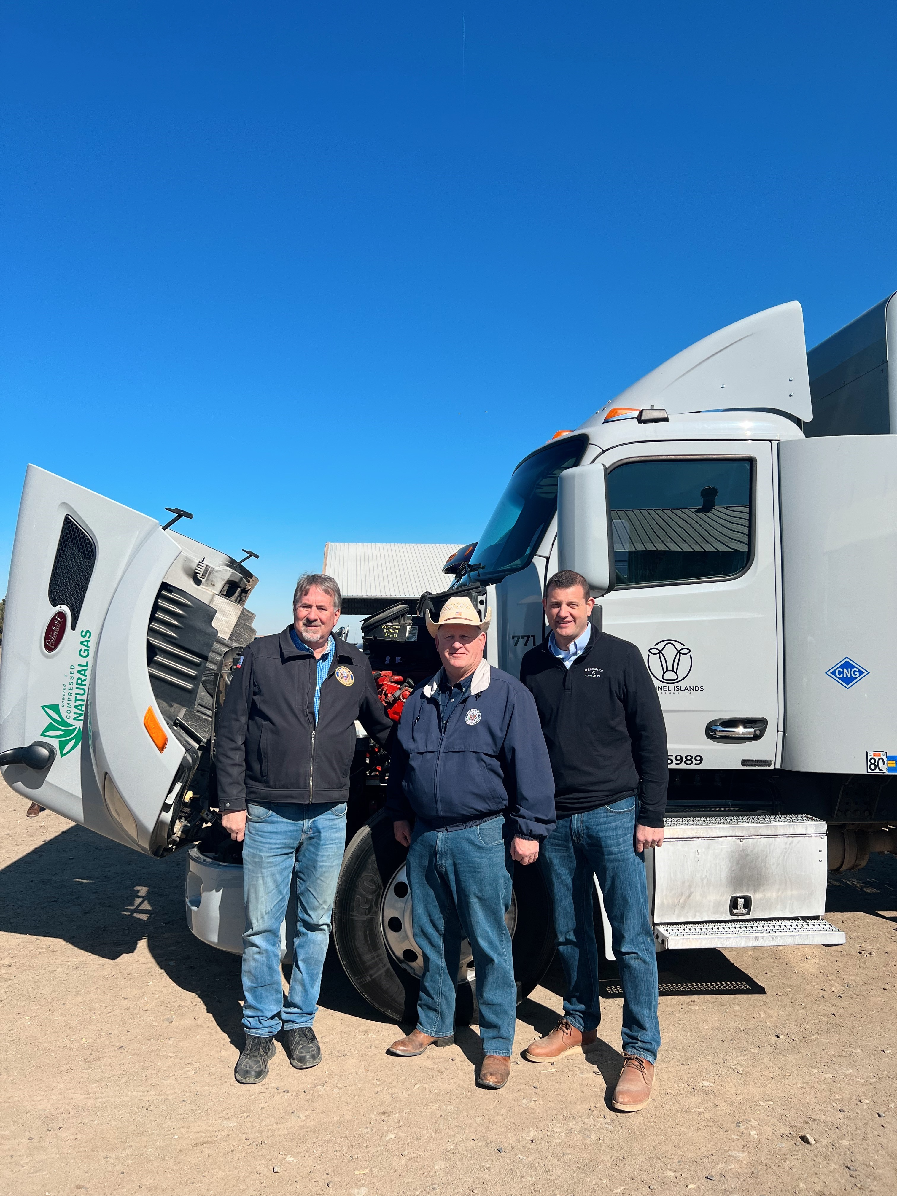 Rep. Valadao on his dairy with Chairman Thompson and Rep. LaMalfa