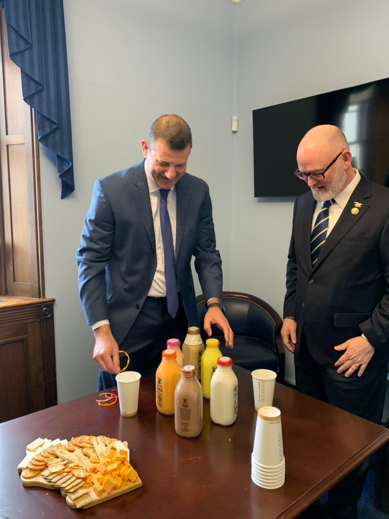 Rep. Valadao shares California milk with Rep. Van Orden