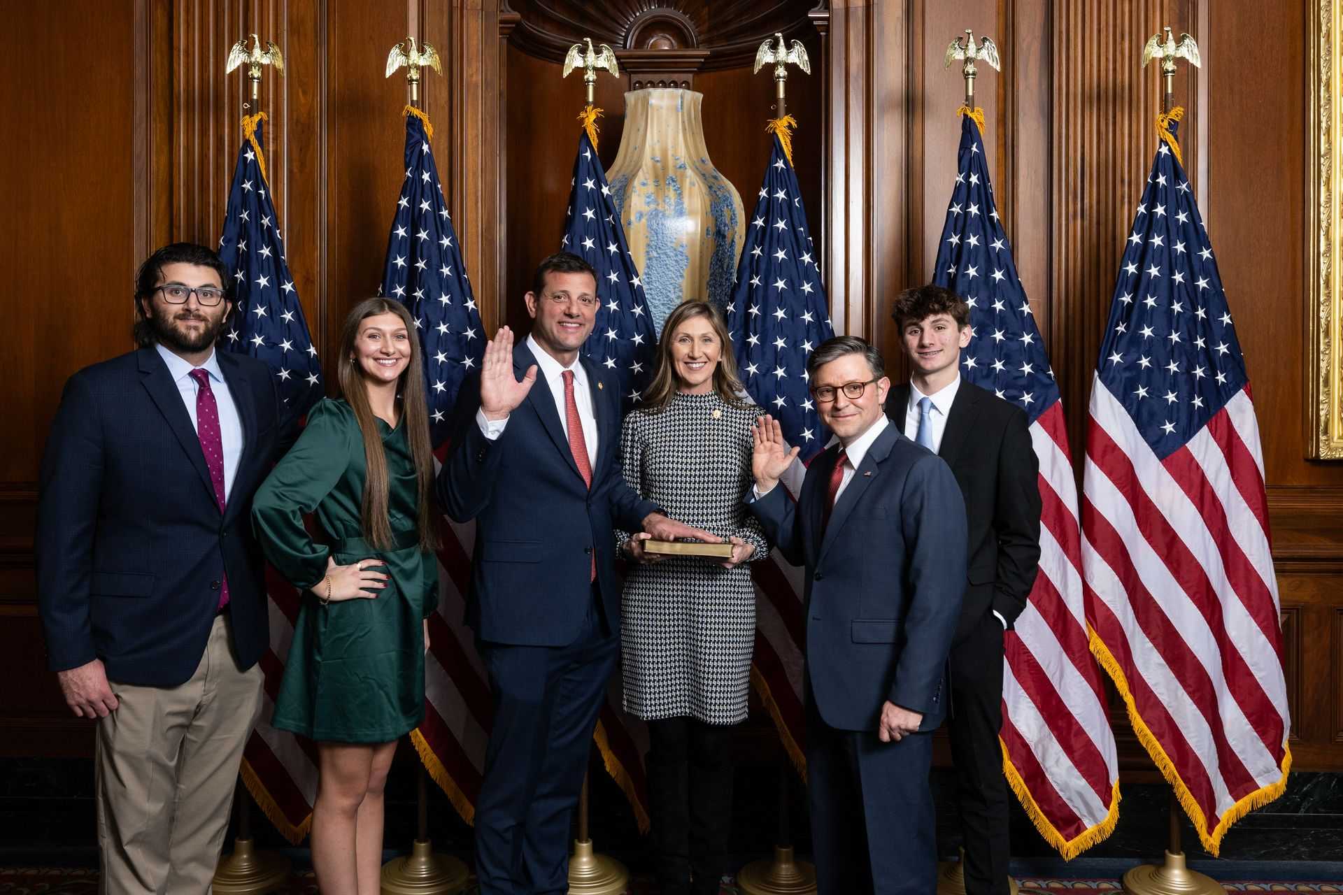 Rep. Valadao being sworn in to office