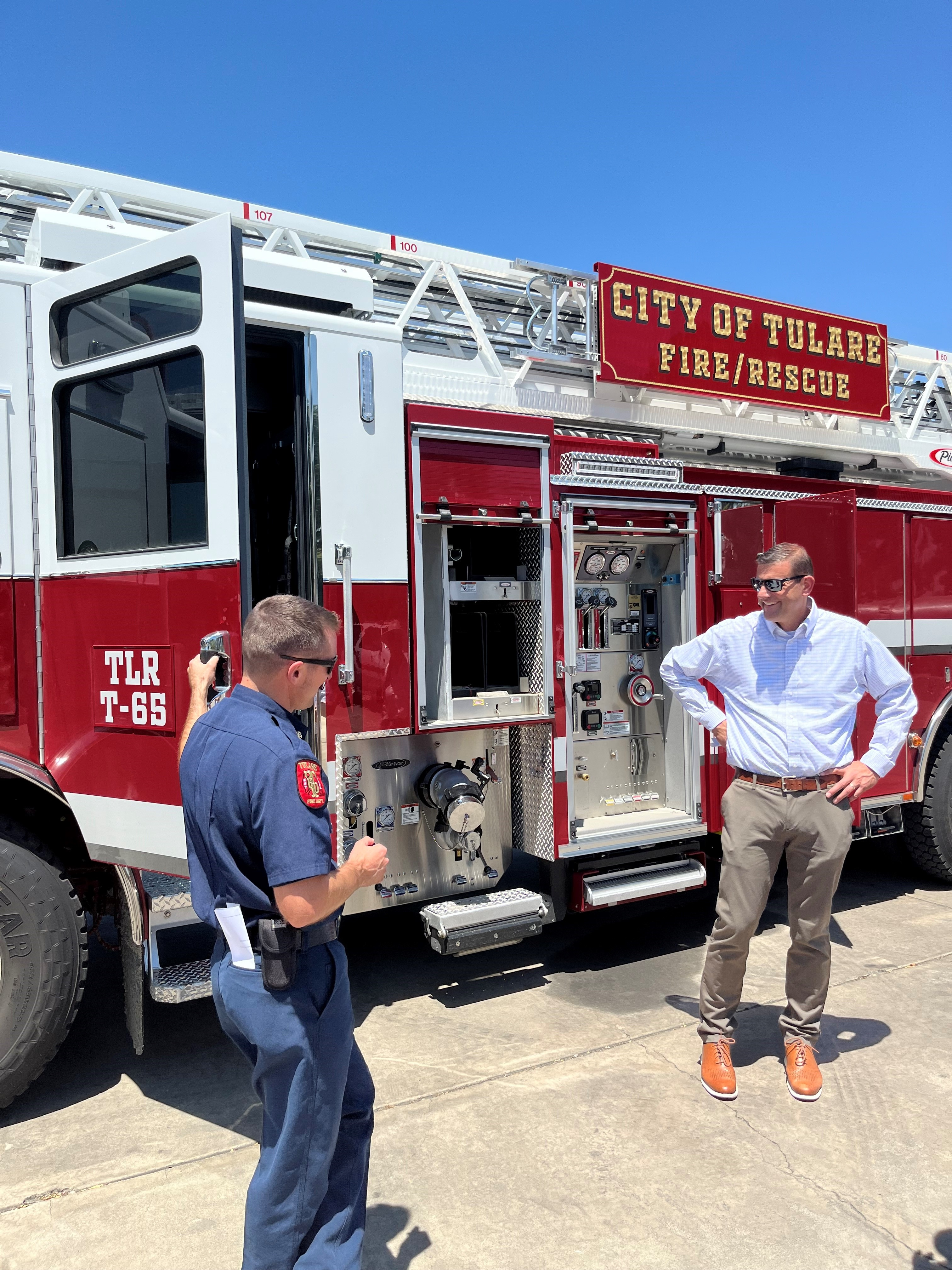 Rep. Valadao at Tulare Fire Department