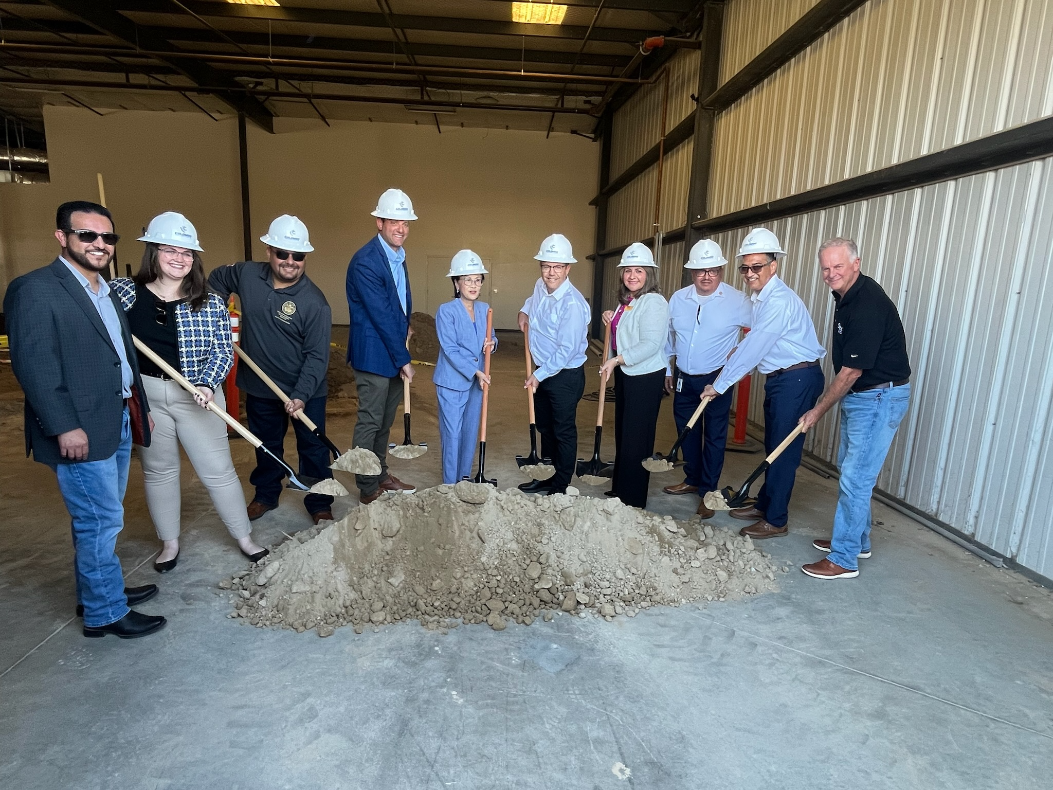 Rep. Valadao participating in groundbreaking ceremony for CAPK Central Kitchen