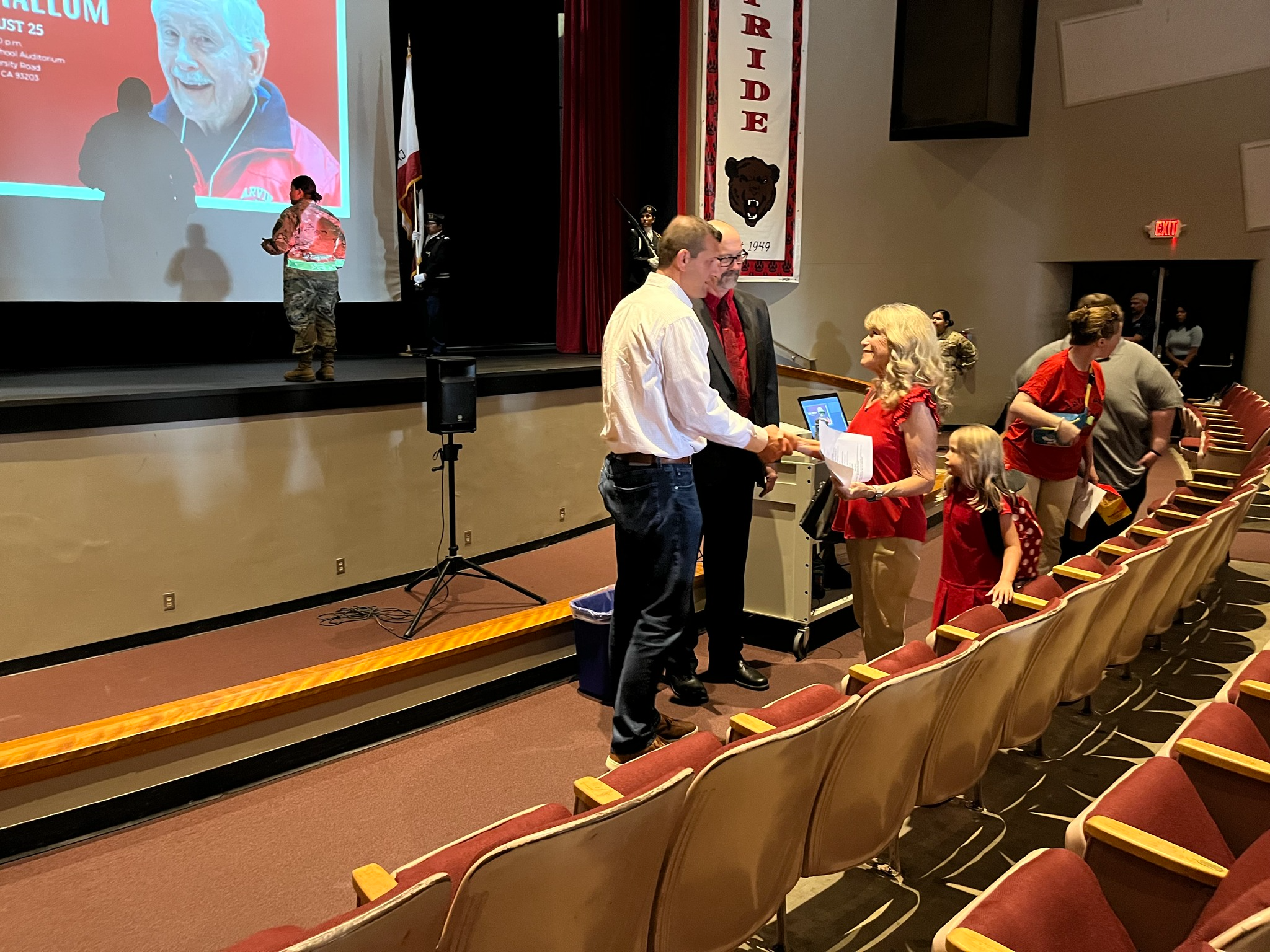 Rep. Valadao attends unveiling of the new Larry Hallum Library at Arvin High School