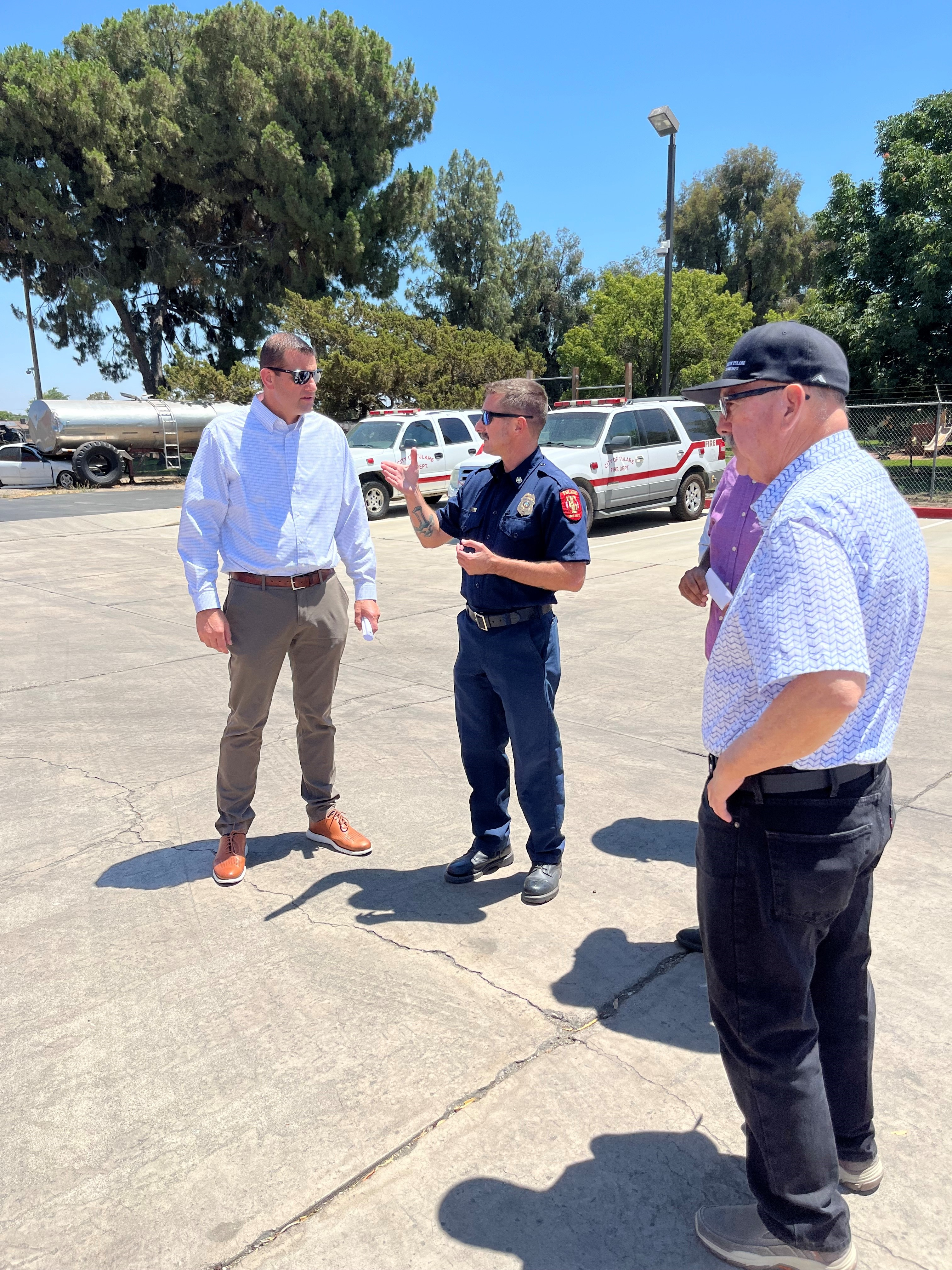 Rep. Valadao at Tulare Fire Department