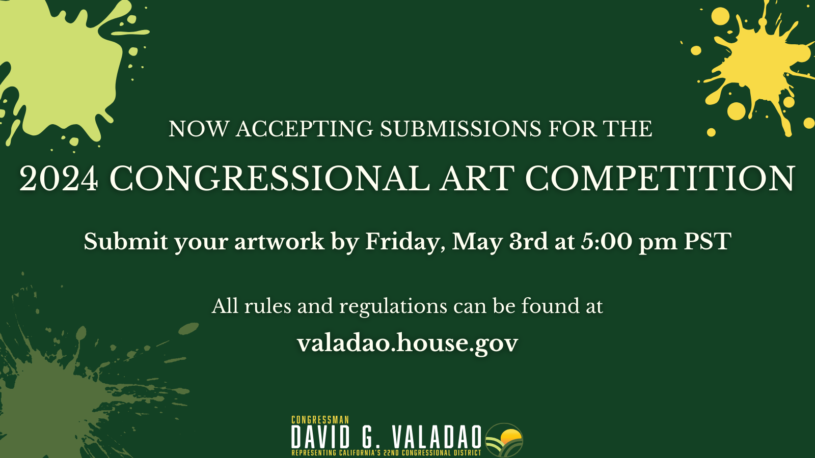 Now Accepting Submissions for the Congressional Art Competition