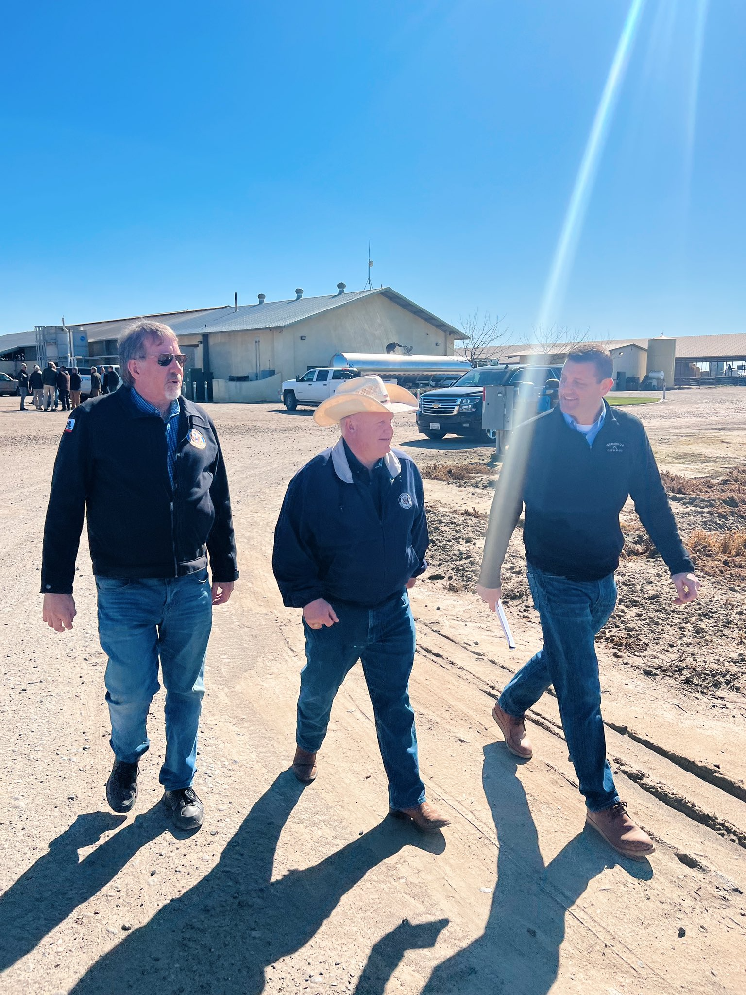 Rep. Valadao leads tour of his family dairy.