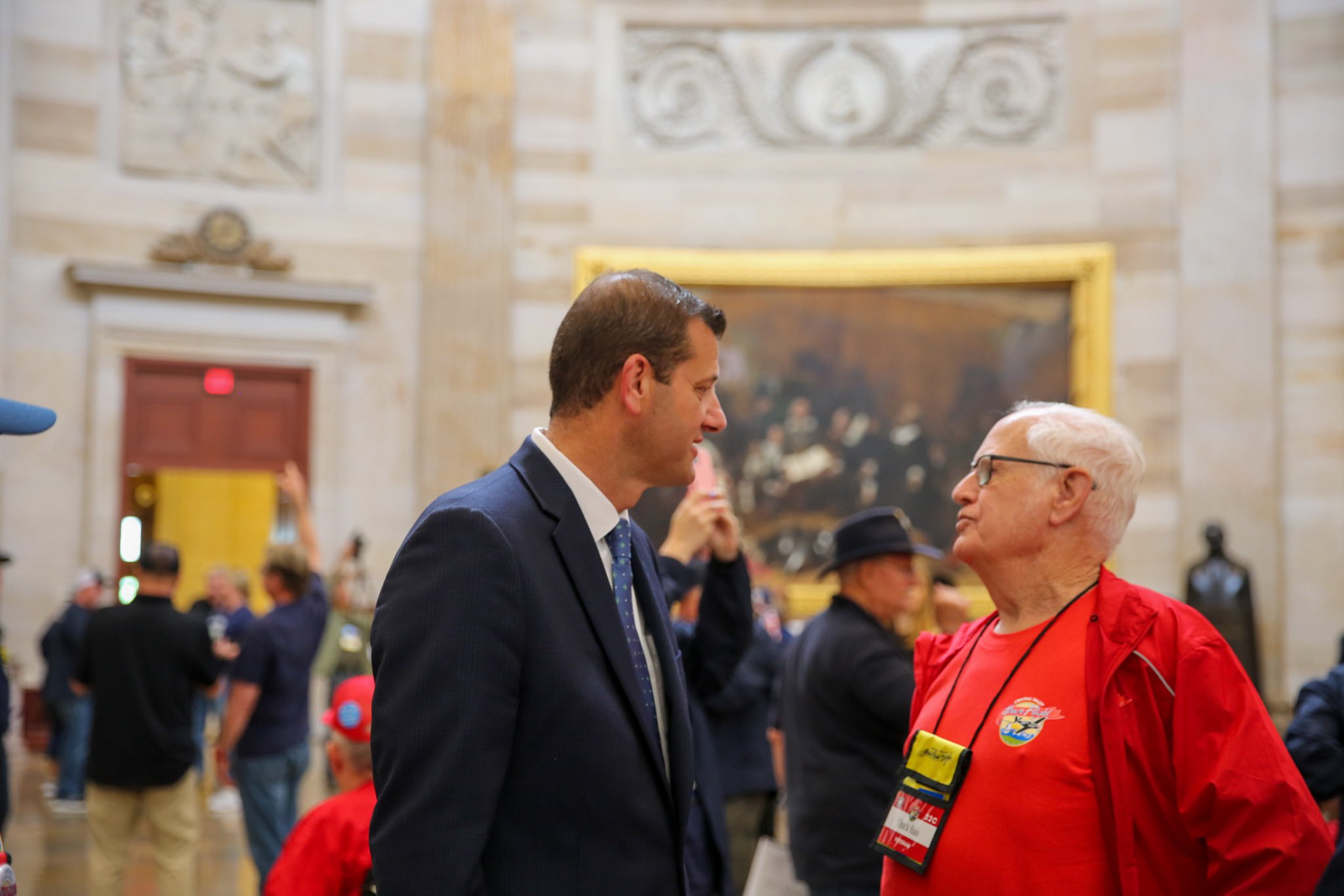 Rep. Valadao meets with Veterans in the Capitol Rotunda