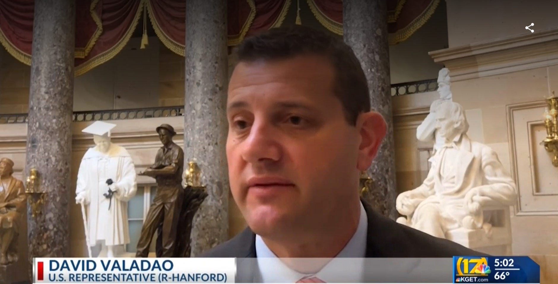 Rep. Valadao speaks with KGET