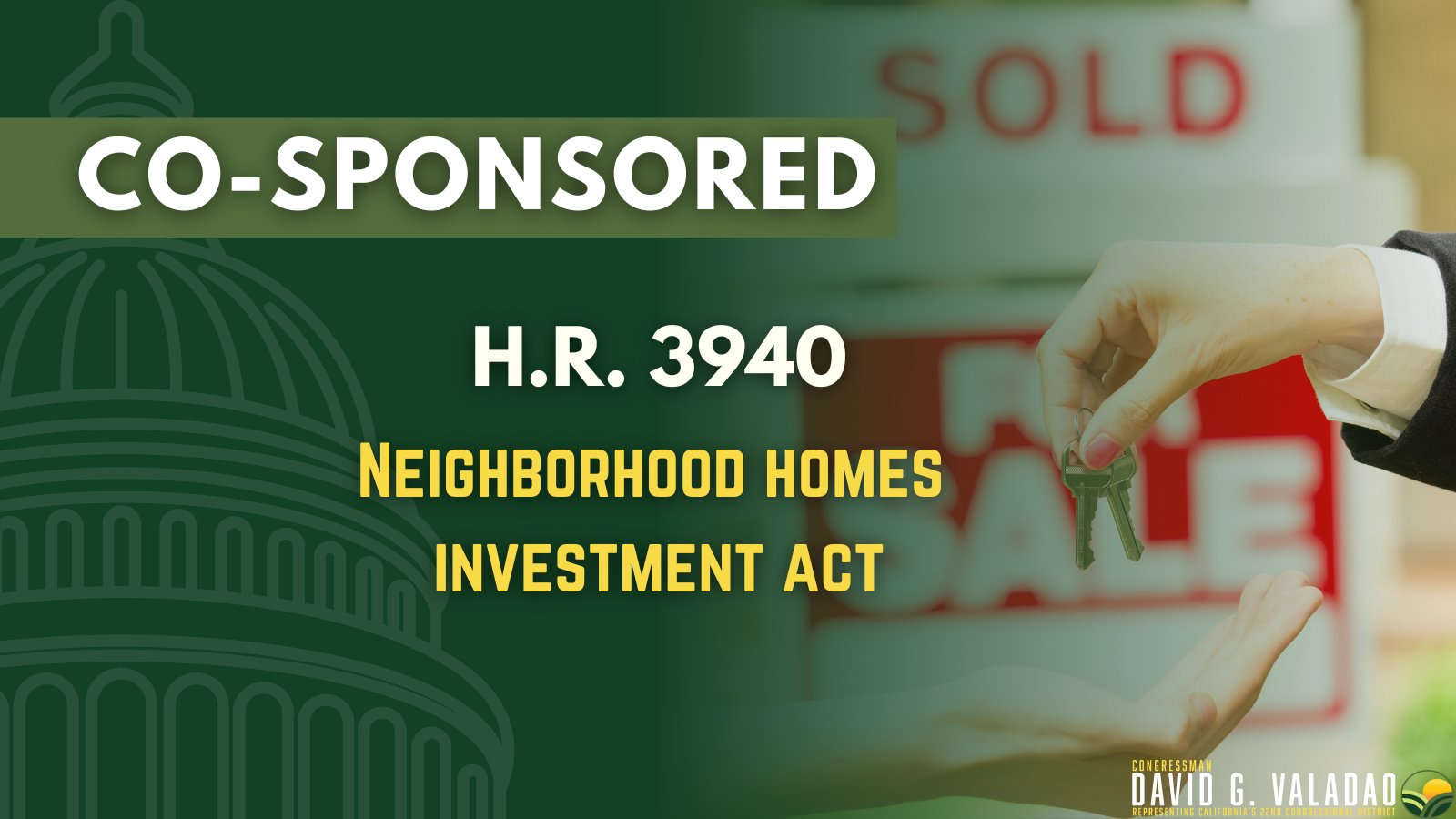 Rep. Valadao co-sponsors Neighborhood Homes Investment Act