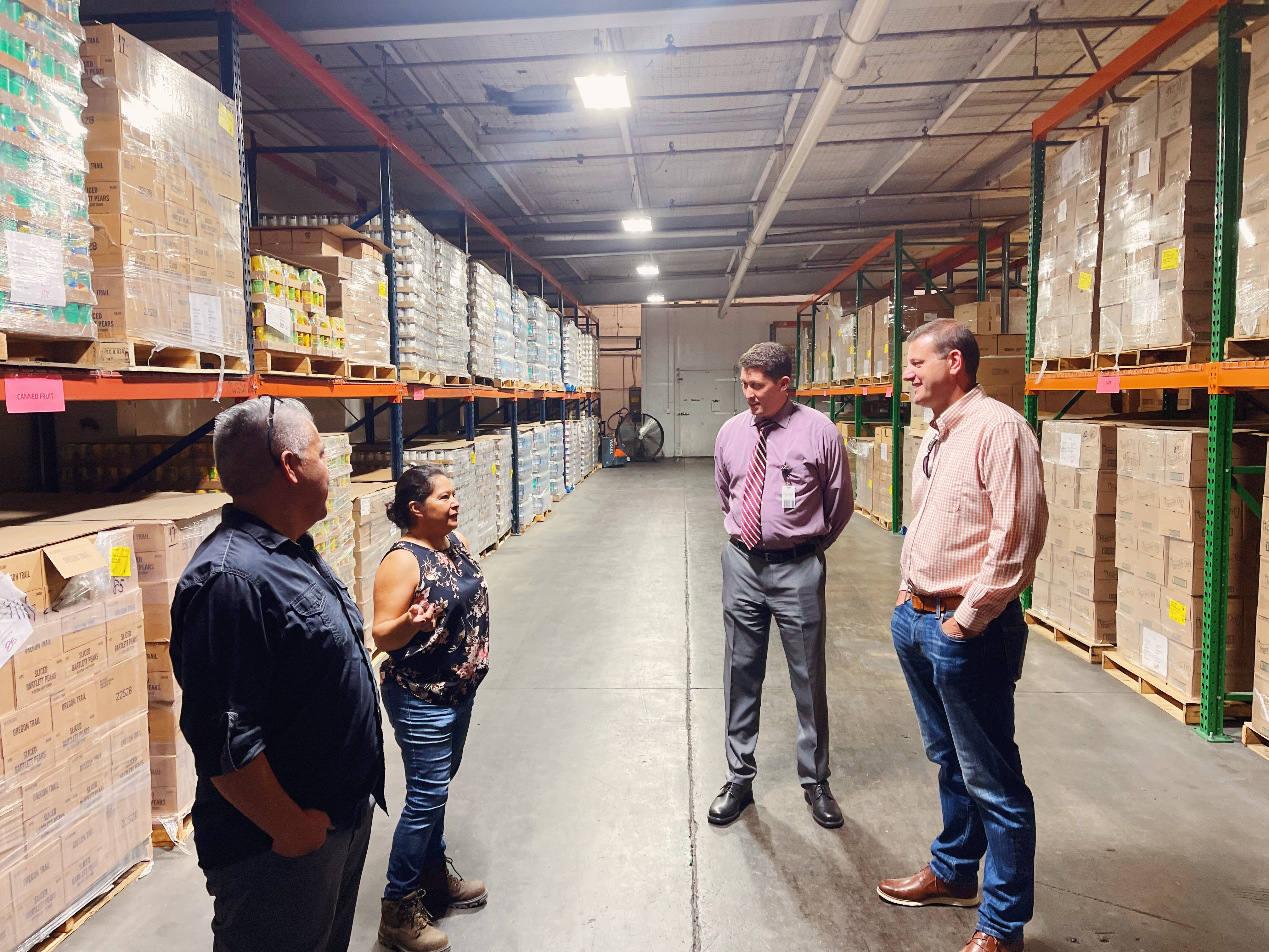 Congressman Valadao Touring Kings Community Action Organization Food Bank