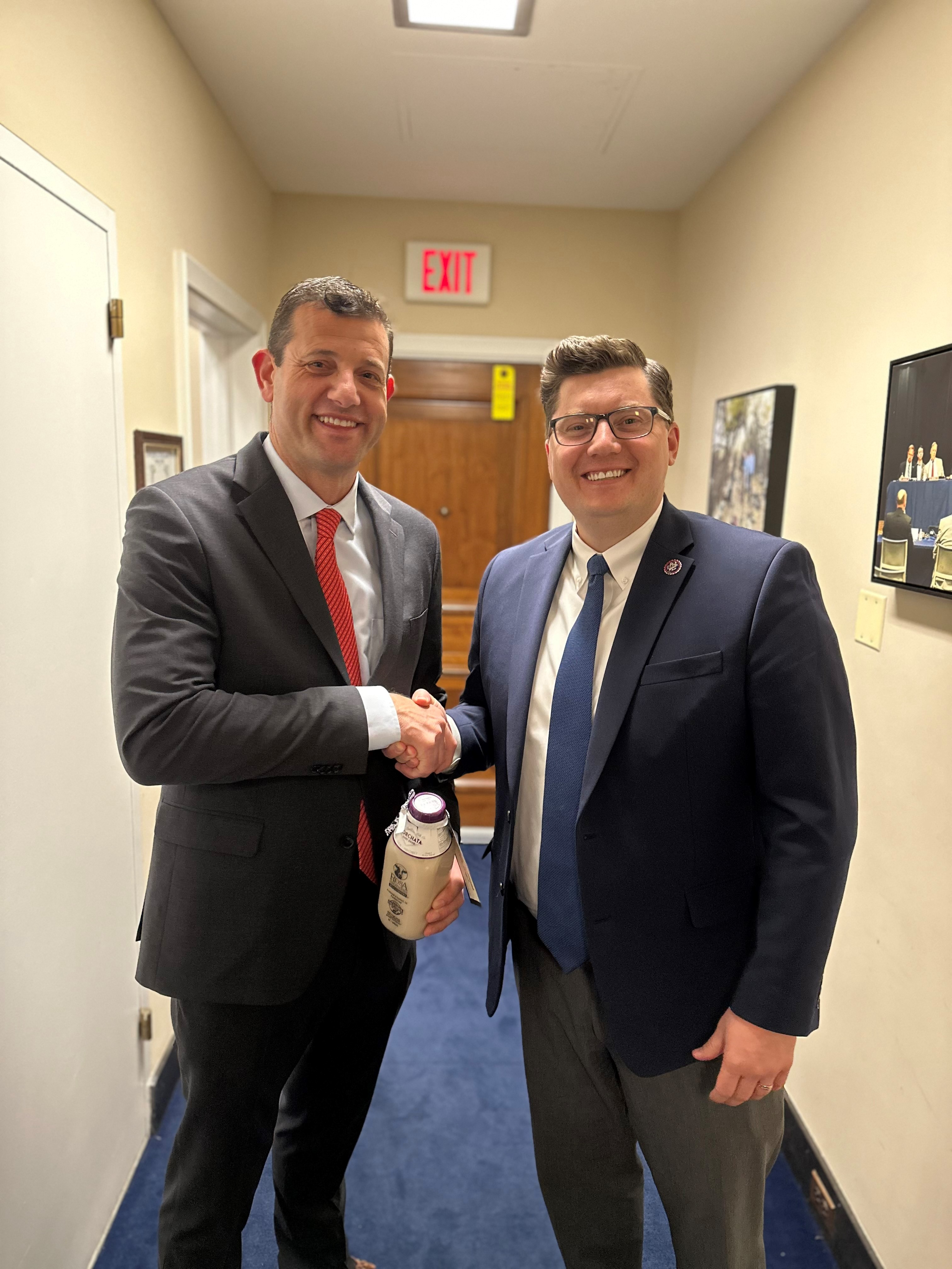 Rep. Valadao hands out milk for National Milk Day