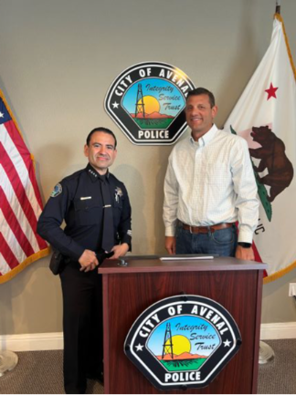 Rep. Valadao with Avenal Chief of Police