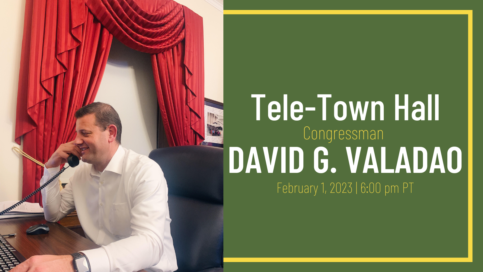 Join my Tele-Town Hall on Feb. 1st