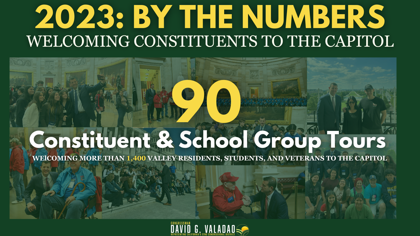 2023 by the Numbers - Welcoming Constituents to the Capitol