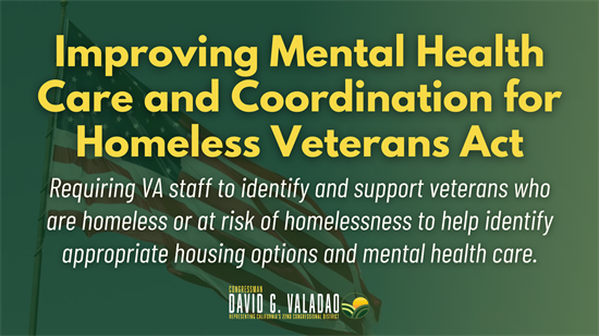 Improving Mental Health Care and Coordination for Homeless Veterans Act