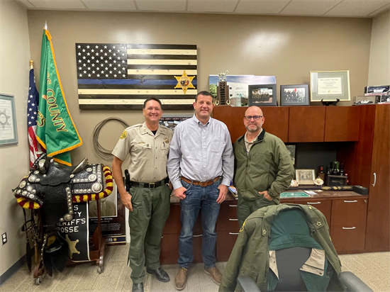Rep Valadao with Law Enforcement Officers