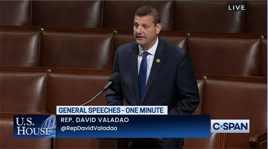 Rep. Valadao speaks on the House floor about upcoming storms in California