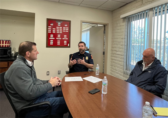 Meeting with Tulare Fire Department Chief Ott