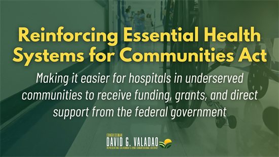 Reinforcing Essential Health Systems for Communities Act