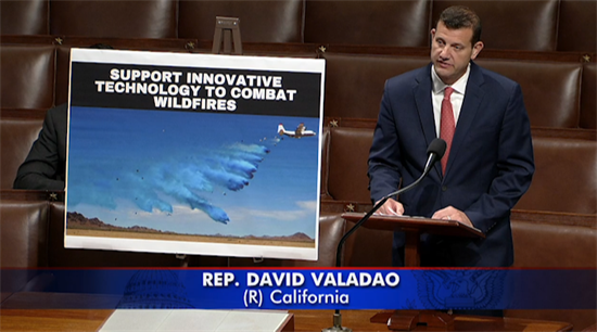 Rep. Valadao speaks on the House floor about the Emergency Wildfire Fighting Technology Act