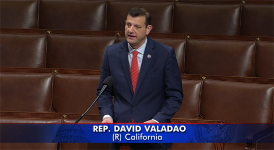 Rep. Valadao gives remark about water allocation for Valley farmers